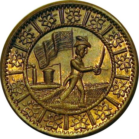 49  -  257/311 a  R3  MS64  Patriotic Civil War token