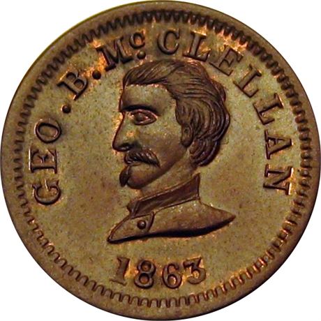 26  -  141/307 a  R1  MS64  Patriotic Civil War token