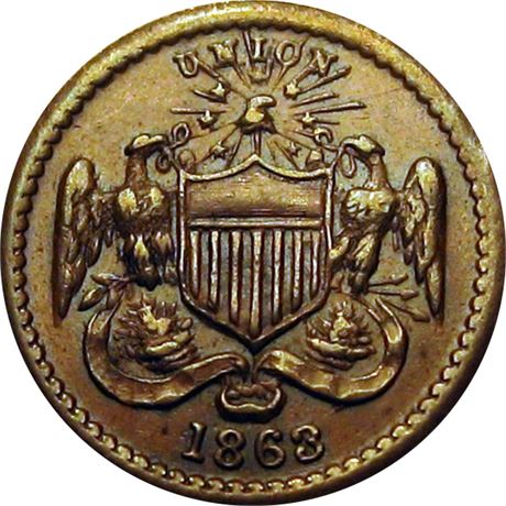 31  -  167/318 a  R5  AU  Patriotic Civil War token