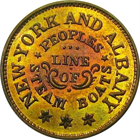 204  -  NY630BD-1a  R2  MS63  New York Civil War Store Card
