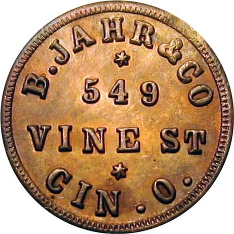 269  -  OH165CD-2a  R9  AU Cincinnati Ohio Civil War Store Card