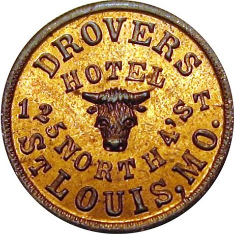 167  -  MO910A-4a  R6  MS65 St. Louis Missouri Civil War Store Card