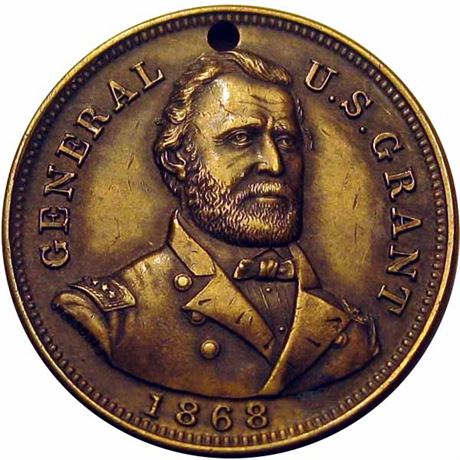 714  -  USG 1868-31   EF US Grant Political Campaign token
