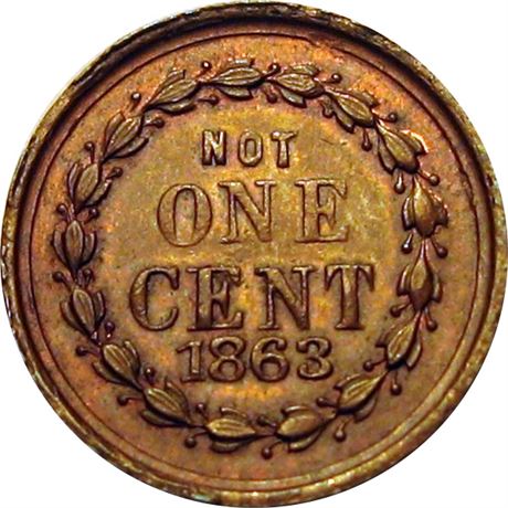 48  -  244/375A a  R4  AU  Patriotic Civil War token