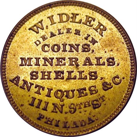 609  -  MILLER PA 228H MS63 Coin Dealer Philadelphia Pennsylvania Merchant token