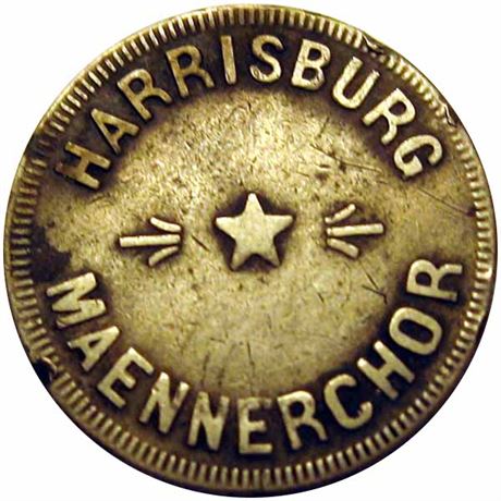663  -  RULAU Pa Hb 4   VF Harrisburg Pennsylvania Merchant token