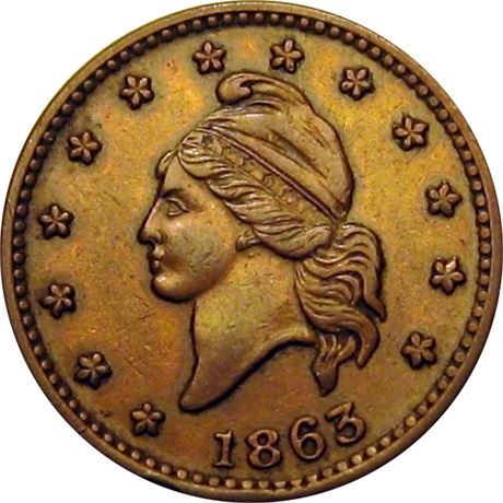 4  -   14/297 a  R5  EF+  Patriotic Civil War token