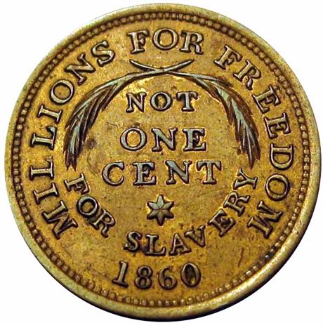 692  -  AL 1860-59   EF+ Abraham Lincoln Political Campaign token