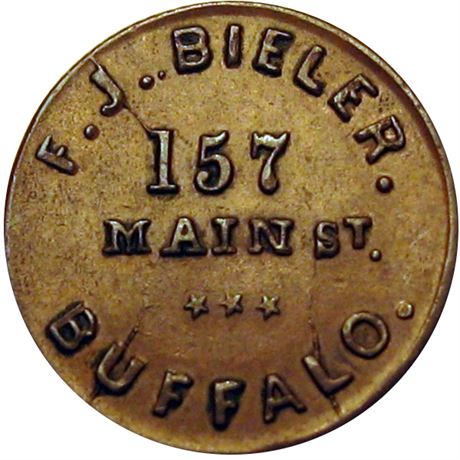 177  -  NY105D-1a1  R8  AU Buffalo New York Civil War Store Card