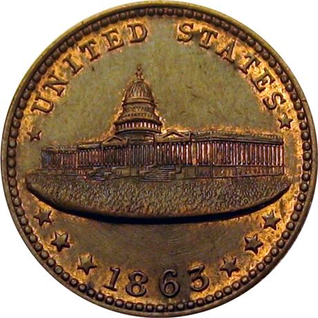 45  -  233/312 a  R1  MS64  Patriotic Civil War token