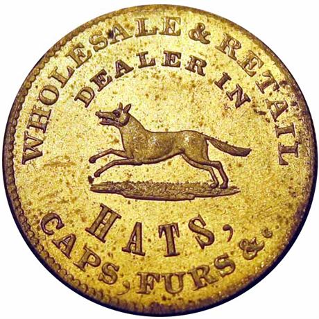 689  -  MILLER VA 20B   MS64 Wolf Petersburg Virginia Merchant token