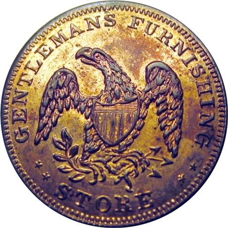 615  -  MILLER PA 237E   MS64 Rare Mule Philadelphia Pennsylvania Merchant token