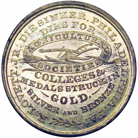629  -  MILLER PA 331   MS62 Die Sinker Philadelphia Pennsylvania Merchant token