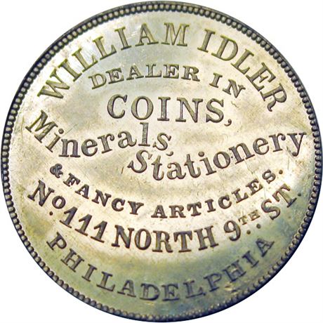 604  -  MILLER PA 212A MS62 Coin Dealer Philadelphia Pennsylvania Merchant token