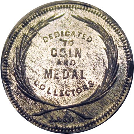 619  -  MILLER PA 262C AU Details Dedicated To Coin Collectors Merchant token