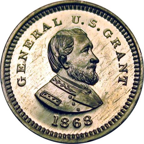 552  -  MILLER NY  631   MS64 US Grant New York Merchant token