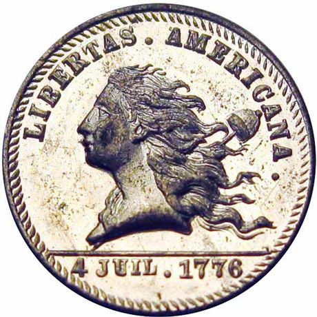 580  -  MILLER PA  79   MS62 Libertas Americana Pennsylvania Merchant token