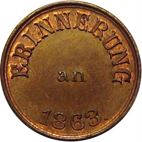 74  -  243/378 a R3 Raw MS63  Patriotic Civil War token