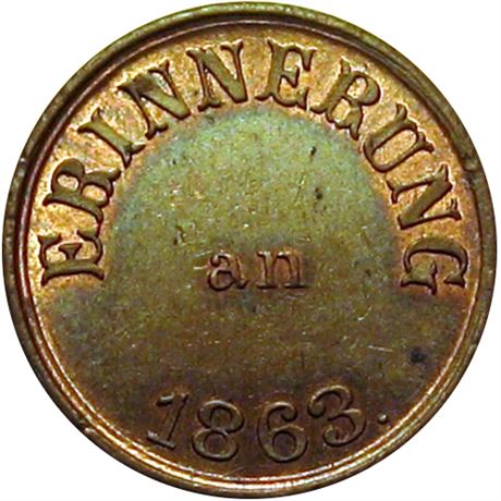 75  -  243/380 a R5 Raw MS62  Patriotic Civil War token