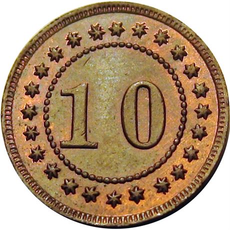 32  -   70/452 a R9 Raw MS63  Patriotic Civil War token
