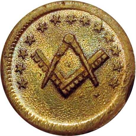 92  -  251/345 a R5 Raw MS63 Masonic Patriotic Civil War token