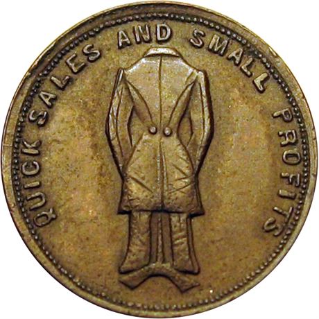 285  -  OH330C-1a R5 Raw AU Fremont Ohio Civil War token