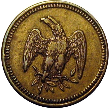 371  -  NC LU-A  Raw EF+ M. S. C. Non Contemporary Civil War token