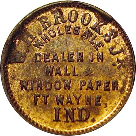 146  -  IN290E-4a R3 Raw MS63 Ft. Wayne Indiana Civil War token