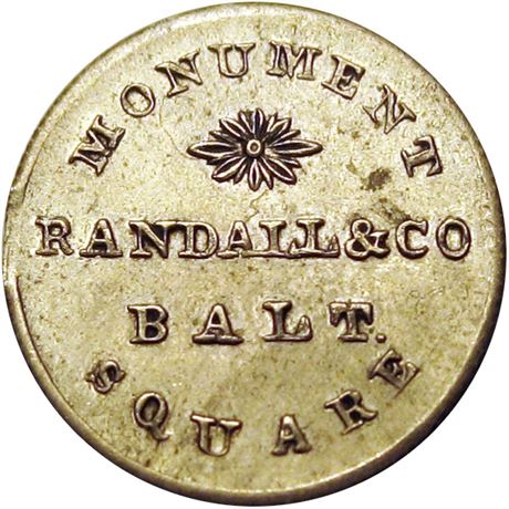 478  -  LOW 403A / HT-147A R5 Raw EF+ Baltimore Maryland Hard Times token