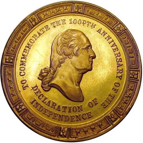 530  -  MILLER NY  776  Raw MS64  New York Merchant token Coin Dealer Washington