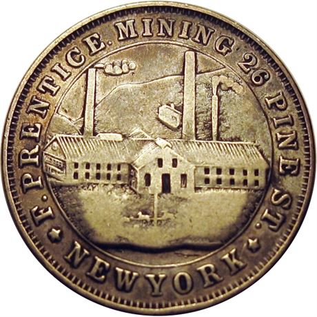 528  -  MILLER NY  644A  Raw VF  New York Merchant token