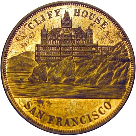 604  -  HK-343a R6 Raw MS62 1906 San Francisco Earthquake So-Called Dollar