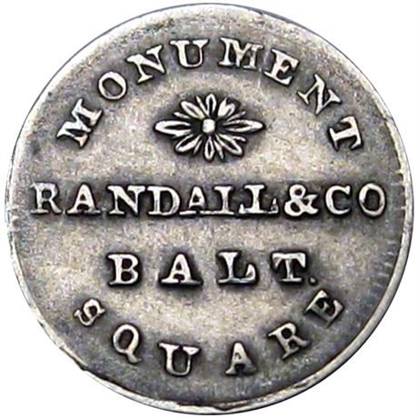 545  -  LOW 403A / HT-147A R5 Raw VF+  Hard Times token