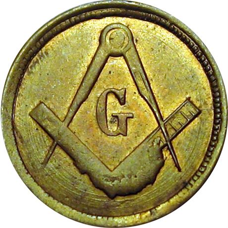 97  -  252/271 b R5 Raw AU  Patriotic Civil War token