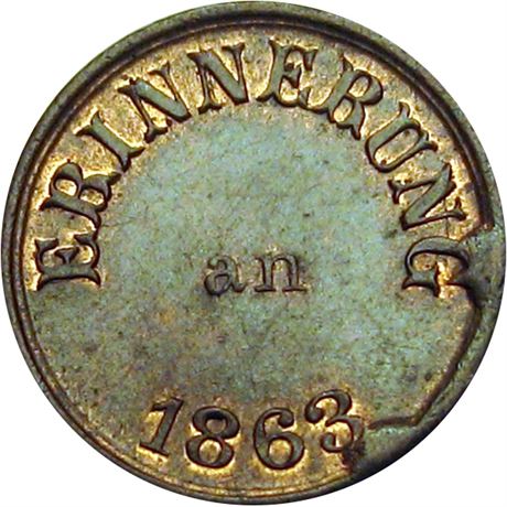 94  -  243/247 a R3 Raw MS63  Patriotic Civil War token