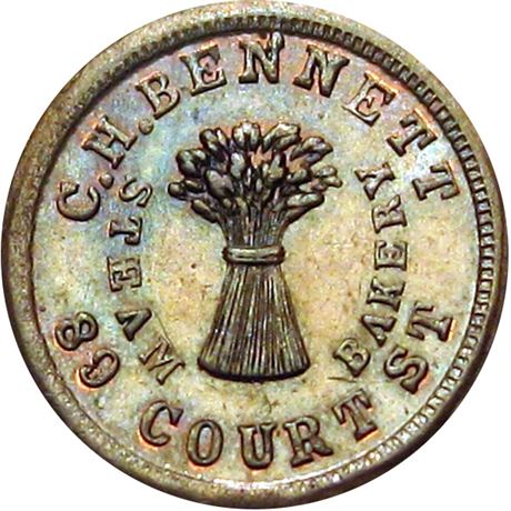 291  -  OH165 O-2a R5 Raw MS63 Cincinnati Ohio Civil War token