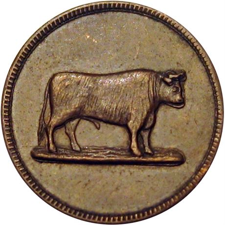 301  -  OH165GC-10a1 R8 Raw AU Cincinnati Ohio Civil War token