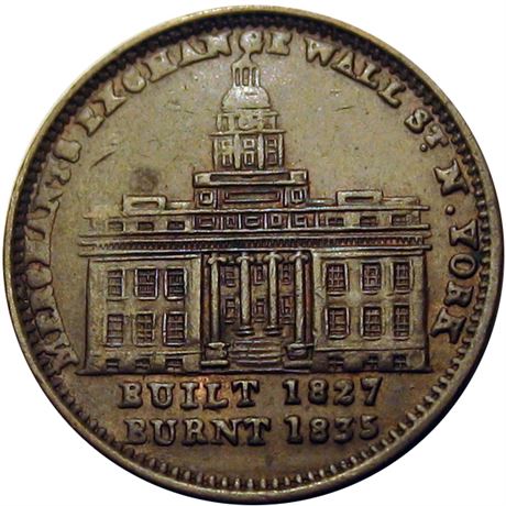 454  -  LOW  97 / HT-293 R1 Raw MS62  Hard Times token