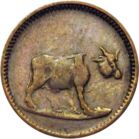 314  -  OH730B-1a R5 Raw FINE+ Piqua Ohio Civil War token