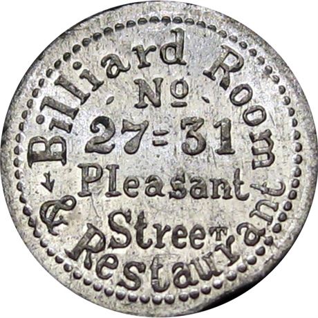 196  -  MA260A-2e R9 Raw MS62 Fall River Massachusetts Civil War token