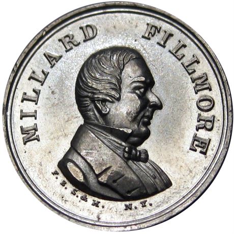 643  -  MF 1856-3 WM  Raw MS63 Millard Fillmore Political Campaign token