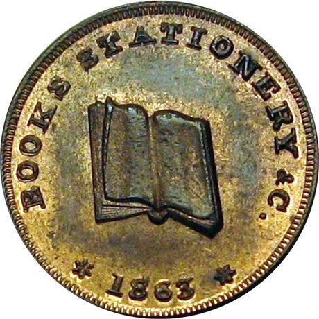 344  -  PA765P-16a R5 Raw MS64 Pittsburgh Pennsylvania Civil War token