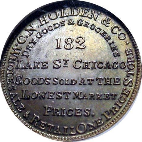 570  -  MILLER IL 16  NGC MS64 Chicago Illinois Merchant token