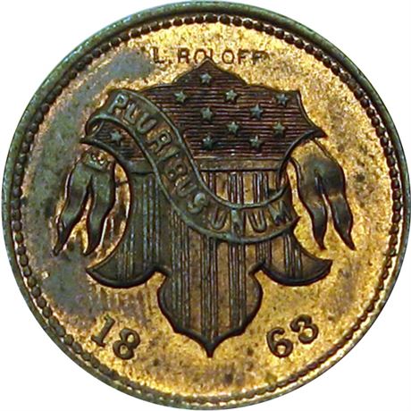 272  -  NY630BS-2a R1 Raw MS63  New York Civil War token
