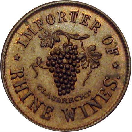 238  -  NY630 D-1a R1 Raw MS63  New York Civil War token