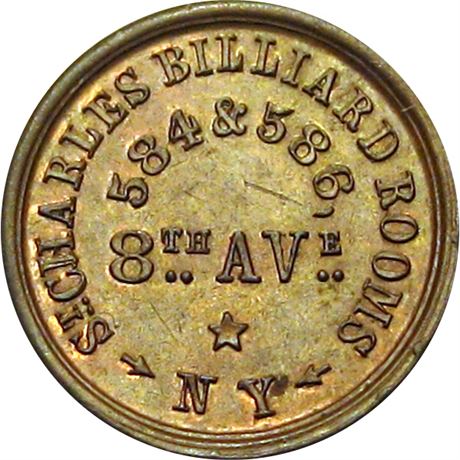 273  -  NY630BT-1a R3 Raw MS62  New York Civil War token