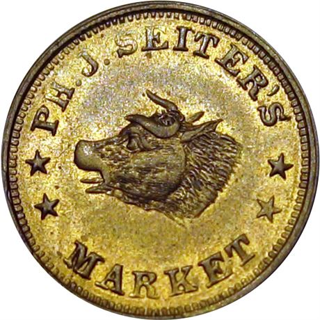 271  -  NY630BQ-1b R1 Raw MS63  New York Civil War token