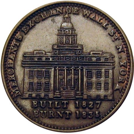 453  -  LOW  95 / HT-291 R1 Raw MS62  Hard Times token