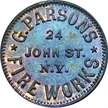 268  -  NY630BE-2a R3 Raw MS63  New York Civil War token