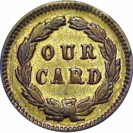 10  -   34/275 b R8 Raw EF+ Brass Patriotic Civil War token